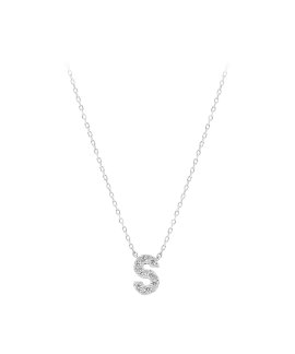 Pereirinha Letra S Joia Colar Mulher 182CL00284S