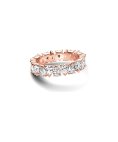 Pandora Rose Alternating Sparkling Band Joia Anel Mulher 183021C01