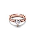 Pandora Double Band Heart Joia Anel Mulher 183100C01