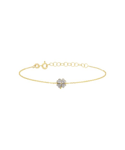 DonaZinda Trevo Joia Pulseira Ouro 19.2K Mulher 183OPU001 DonaZinda Trevo Joia Pulseira Ouro 19.2K Mulher 183OPU001
