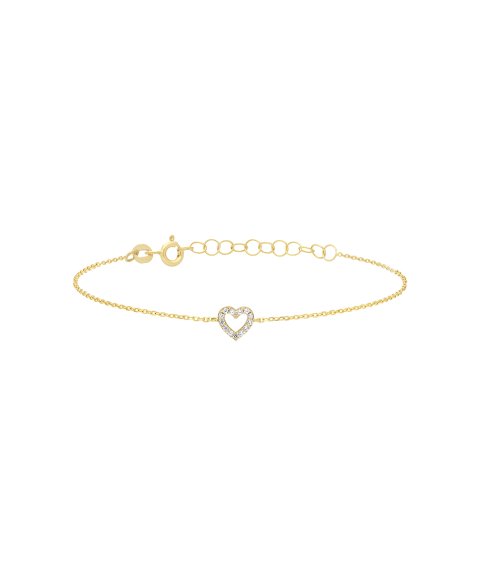 DonaZinda Coração Joia Pulseira Mulher Ouro 19.2K 183OPU003 DonaZinda Coração Joia Pulseira Mulher Ouro 19.2K 183OPU003