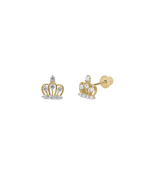 DonaZinda Coroa Joia Brincos Mulher Ouro 19.2K 183OTTR010 DonaZinda Coroa Joia Brincos Mulher Ouro 19.2K 183OTTR010