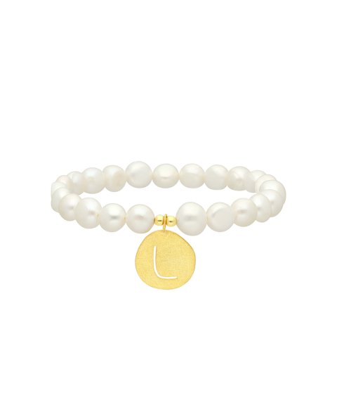 Pereirinha Pérolas Letra L Joia Pulseira Mulher 183PL01101L Pereirinha Pérolas Letra L Joia Pulseira Mulher 183PL01101L