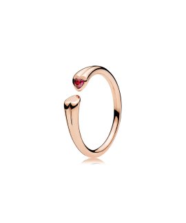 Pandora Rose Two Hearts Joia Anel Mulher 186570CZR