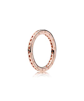 Pandora Rose Signature Hearts Joia Anel Mulher 187133