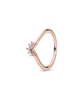 Pandora Rose Tiara Wishbone Joia Anel Mulher 188282CZ