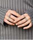 Pandora Rose Pink Sparkling Crown Solitaire Joia Anel Mulher 188289C01