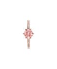 Pandora Rose Pink Sparkling Crown Solitaire Joia Anel Mulher 188289C01