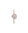 Pandora Rose Sparkling Elevated Heart Joia Anel Mulher 188421C02