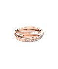 Pandora Rose Crossover Pavé Triple Band Joia Anel Mulher 189057C01