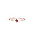 Pandora Rose Red Solitaire Joia Anel Mulher 189259C01