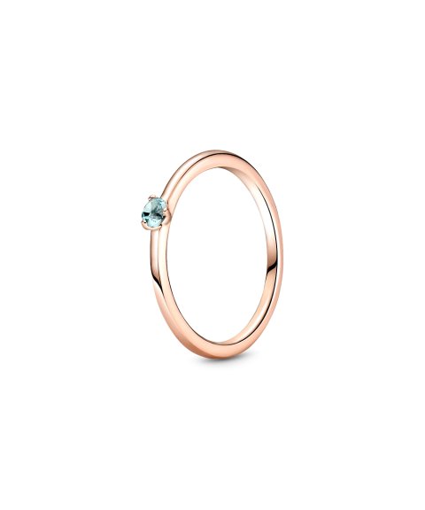 Pandora Rose Light Blue Solitaire Joia Anel Mulher 189259C02