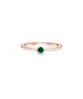 Pandora Rose Green Solitaire Joia Anel Mulher 189259C05