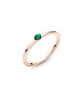 Pandora Rose Green Solitaire Joia Anel Mulher 189259C05