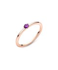 Pandora Rose Purple Solitaire Joia Anel Mulher 189259C06
