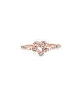 Pandora Rose Sparkling Wishbone Heart Joia Anel Mulher 189302C01