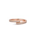 Pandora Rose Sparkling Overlapping Joia Anel Mulher 189491C01