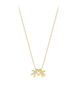 Pereirinha Meu Tesouro - Menino e Menina Joia Colar Ouro 18K e Diamantes Mulher 18KPEOCL118092627OA