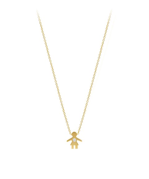 Pereirinha Meu Tesouro - Menina Joia Colar Ouro 18K e Diamante Mulher 18KPEOCL1180927A Pereirinha Meu Tesouro - Menina Joia Colar Ouro 18K e Diamante Mulher 18KPEOCL1180927A