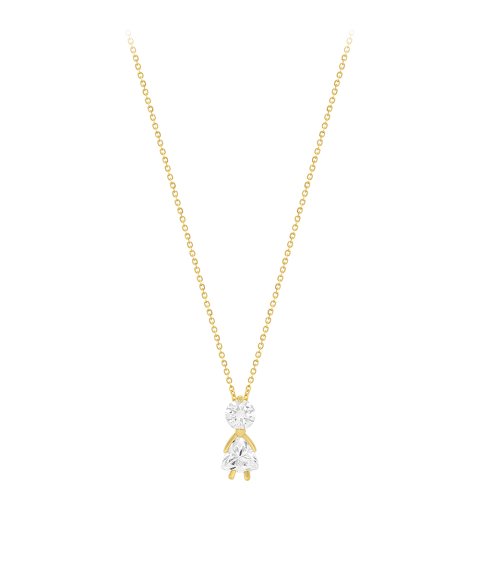 Pereirinha Diamãe - Menina Joia Colar Ouro 18K e Diamantes Mulher 18KPEOCL128L0009A