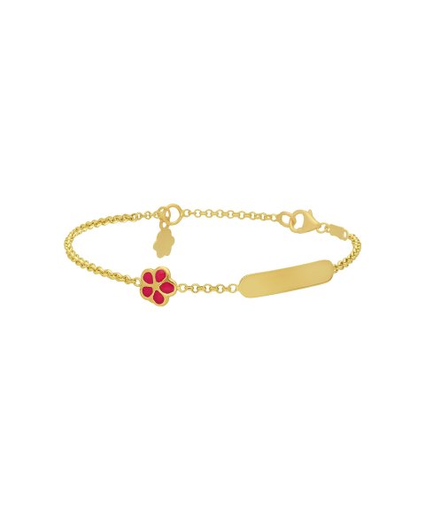 Pereirinha Flor Joia Pulseira Ouro 18K Menina 18K_BB0007197