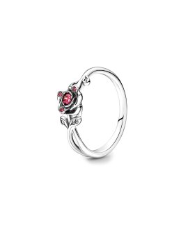 Pandora Disney Beauty and the Beast Rose Joia Anel Mulher 190017C01
