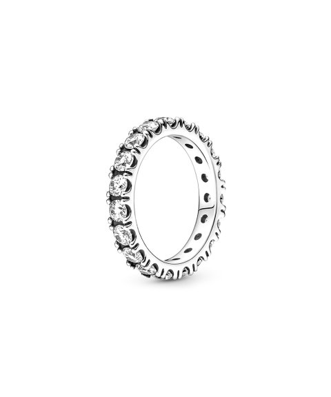 Pandora Sparkling Row Eternity Joia Anel Mulher 190050C01