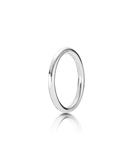 Pandora Plain Stacking Joia Anel Mulher 190616