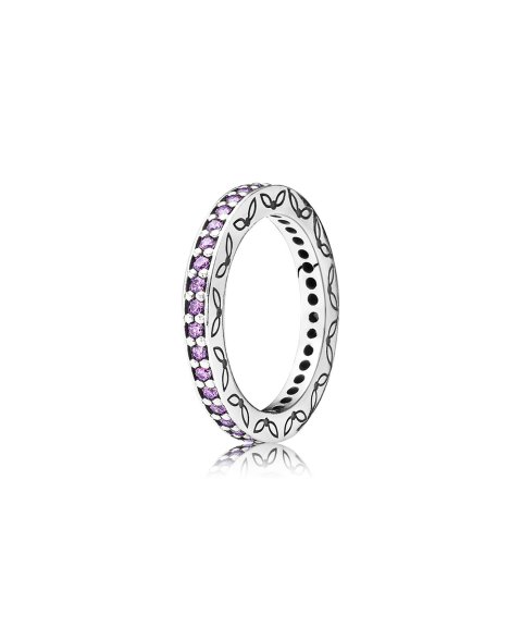 Pandora Purple Thin Eternity Joia Anel Aliança Mulher 190618CFP Pandora Purple Thin Eternity Joia Anel Aliança Mulher 190618CFP