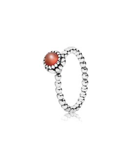 Pandora July Birthstone Joia Anel Mulher 190854CAR