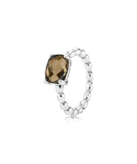 Pandora Smoky Quartz Joia Anel Mulher 190869SQ