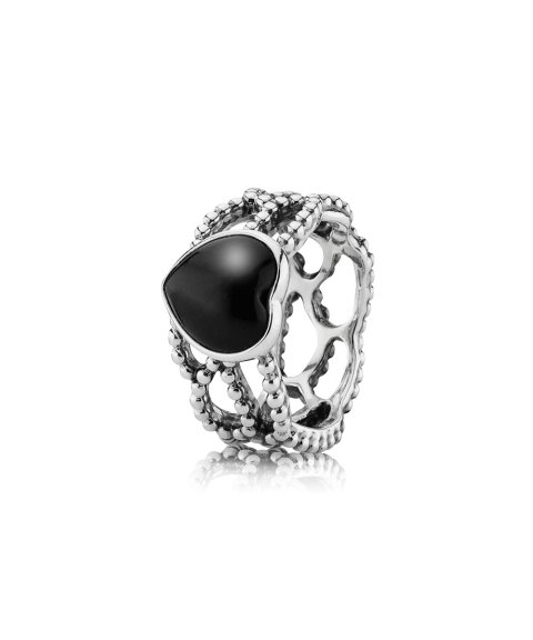 Pandora Statement Heart Joia Anel Mulher 190874ON