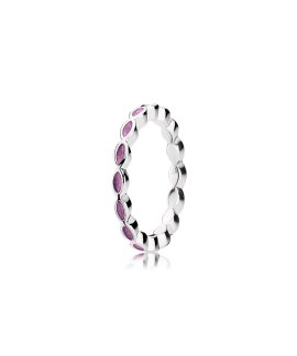 Pandora Purple Enamel Twist Joia Anel Mulher 190884EN21