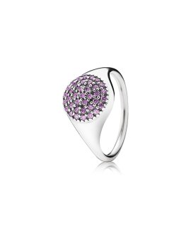 Pandora Large Purple Pavé Joia Anel Mulher 190888CFP