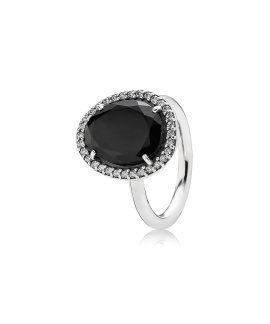 Pandora Statement Black Spinel Joia Anel Mulher 190893SPB