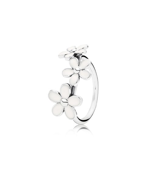 Pandora Triple Daisy Flower Joia Anel Mulher 190900EN12