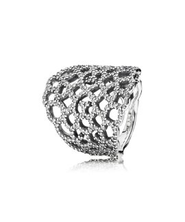 Pandora Statement Lace Joia Anel Mulher 190907CZ