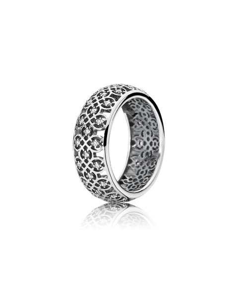Pandora Intricate Lattice Band Joia Anel Mulher 190955CZ Pandora Intricate Lattice Band Joia Anel Mulher 190955CZ