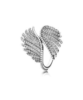 Pandora Majestic Feathers Joia Anel Mulher 190960CZ