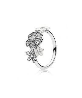 Pandora Shimmering Bouquet Joia Anel Mulher 190984CZ