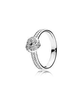 Pandora Sparkling Love Knot Joia Anel Mulher 190997CZ