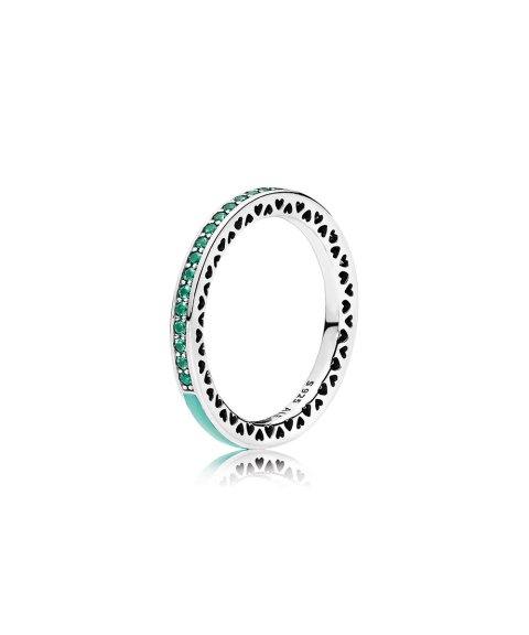 Pandora Radiant Hearts Mint Joia Anel Mulher 191011NRG Pandora Radiant Hearts Mint Joia Anel Mulher 191011NRG