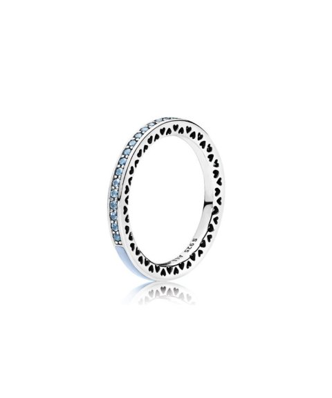 Pandora Radiant Hearts Light Blue Joia Anel Mulher 191011SSS Pandora Radiant Hearts Light Blue Joia Anel Mulher 191011SSS
