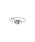 Pandora Mum Heart Joia Anel Mulher 191149C01