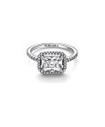 Pandora Rectangular Sparkling Halo Joia Anel Mulher 192391C01