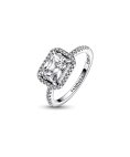 Pandora Rectangular Sparkling Halo Joia Anel Mulher 192391C01