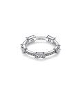 Pandora Rectangular Bars Sparkling Pavé Joia Anel Mulher 192397C01