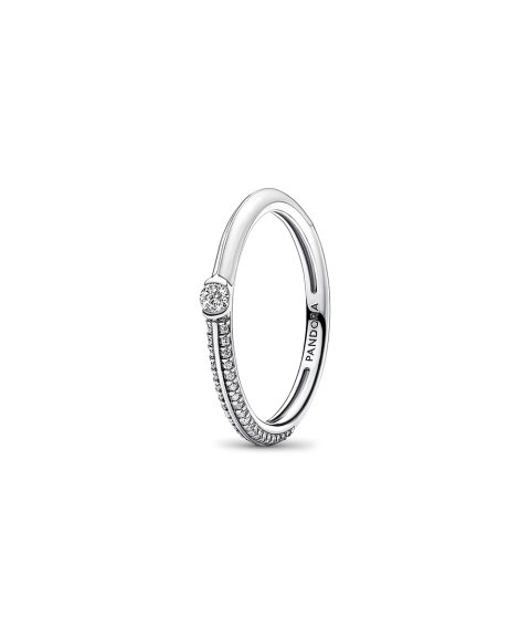 Pandora ME Pavé and White Dual Joia Anel Mulher 192528C02 Pandora ME Pavé and White Dual Joia Anel Mulher 192528C02