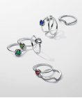 Pandora Birthstone May Eternity Circle Joia Anel Mulher 192993C05