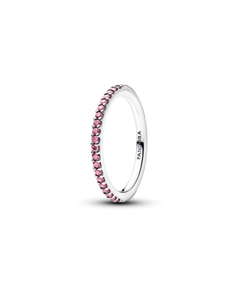 Pandora Sparkling Pink Band Joia Anel Mulher 192999C02